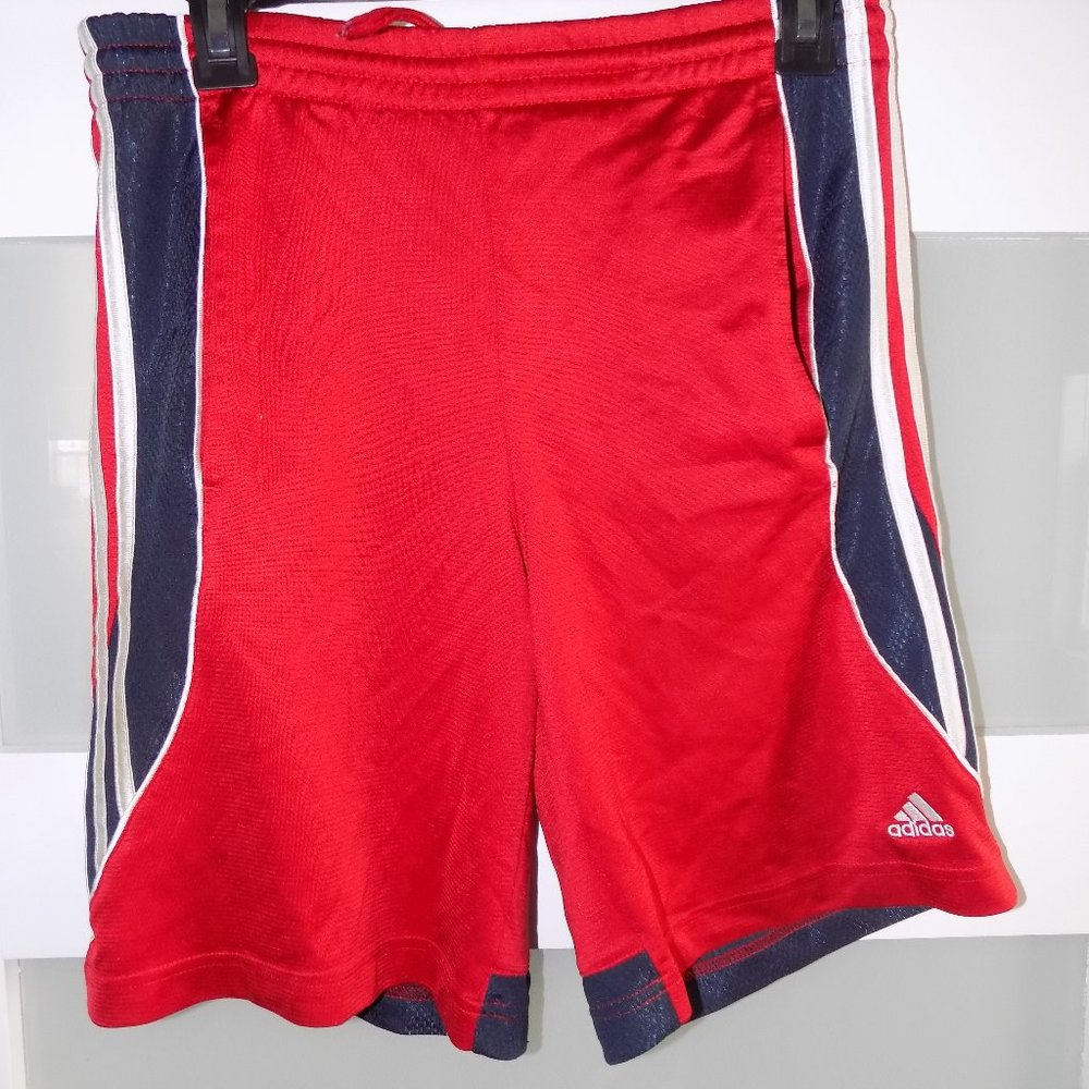 Adidas Red Shorts W/Pockets Size L Boy's